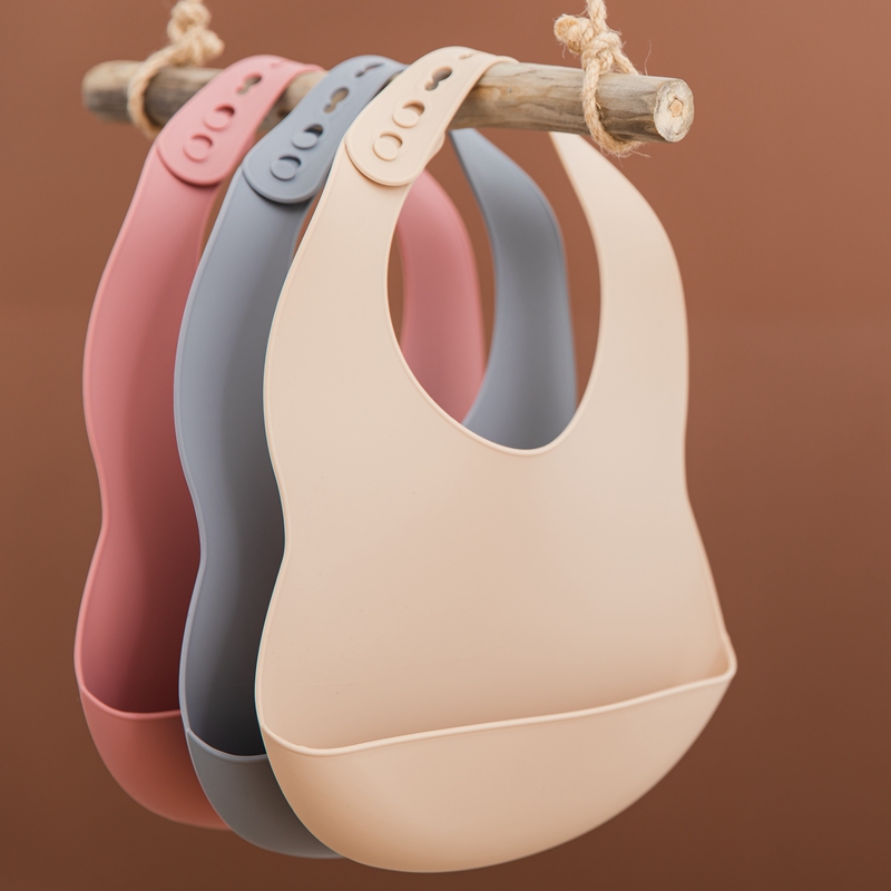 Waterproof Baby Bibs Silicone - Babero de silicona sin BPA para