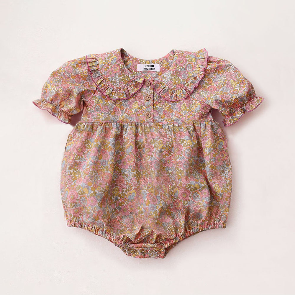 Newborn Baby Girl Romper Floral - Ropa de Verano para Bebés Recién