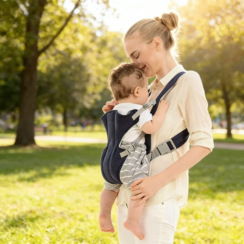 Ergonomic Baby Carrier Newborn To Toddler - Bolsa portabebés, mochila ergonómica portátil para