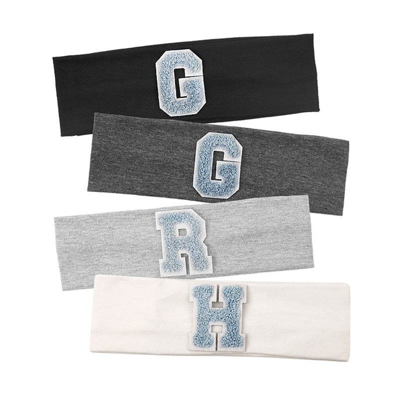 Baby Gear - Geebro-diademas de algodón con letras azules