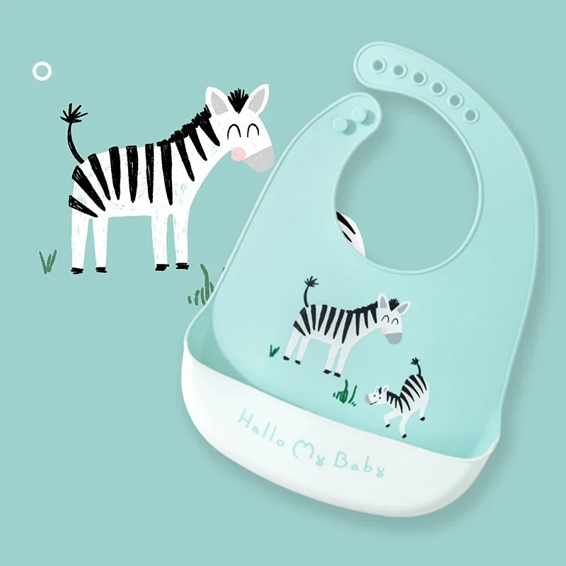 Waterproof Baby Bibs Silicone - Baberos impermeables para bebé, bonito babero