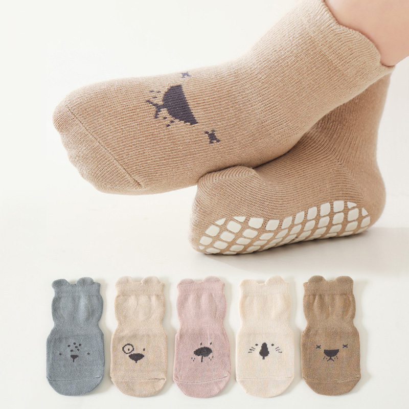 Unisex Baby Socks Non Slip - 3/5 pares de calcetines antideslizantes con