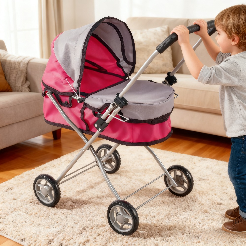 Lightweight Foldable Baby Stroller Compact - Cochecito de muñeca para niños, cochecito