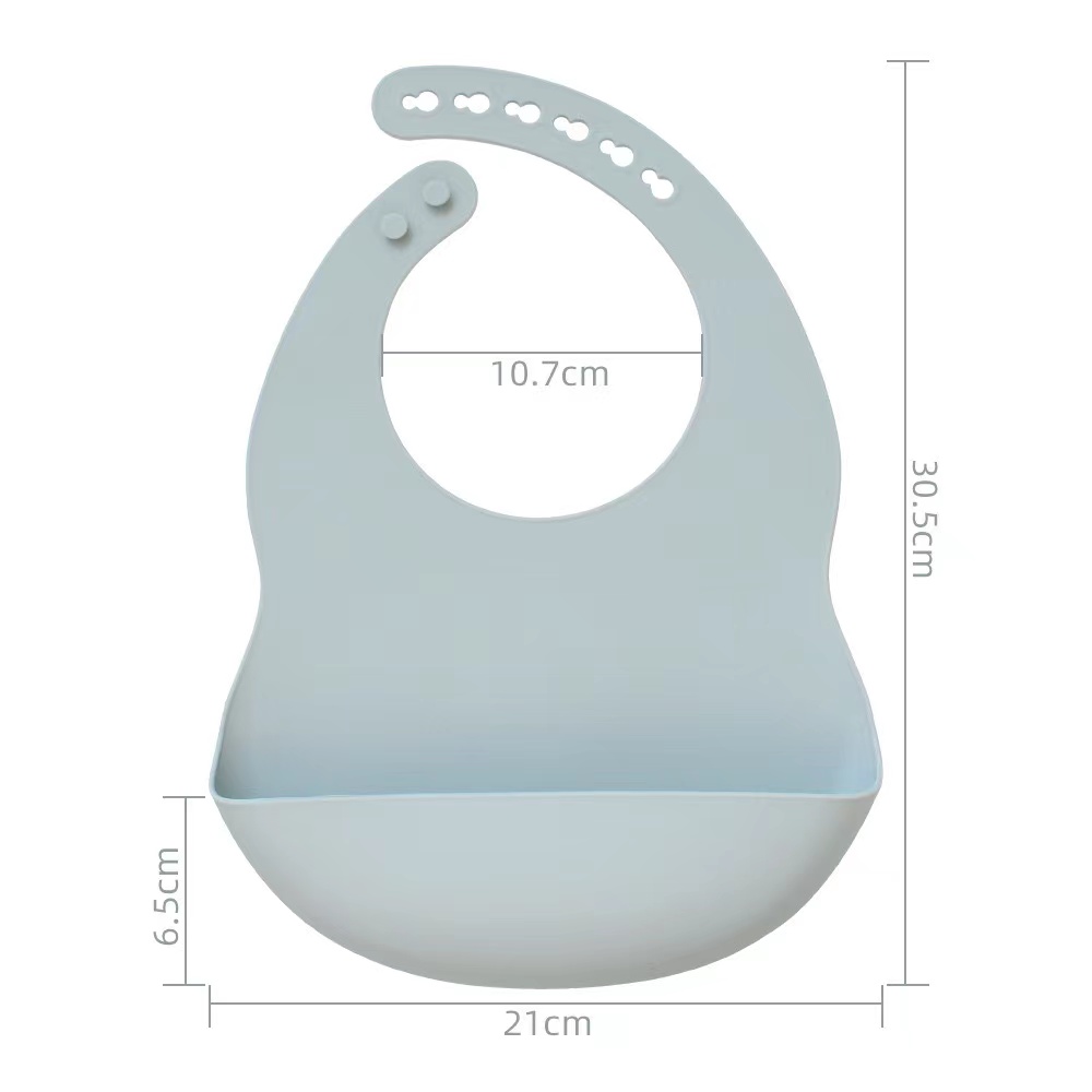 Babero con bandeja de silicona - Waterproof Baby Bibs Silicone reseña y precio