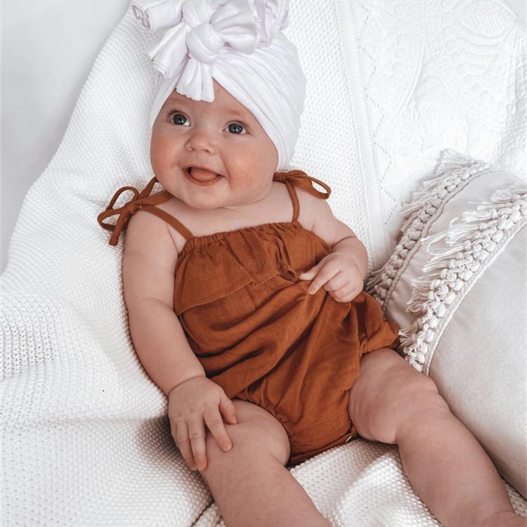 Pelele de lino y algodón con l - Baby Summer Linen Sleeveless Jumpsuit reseña y precio