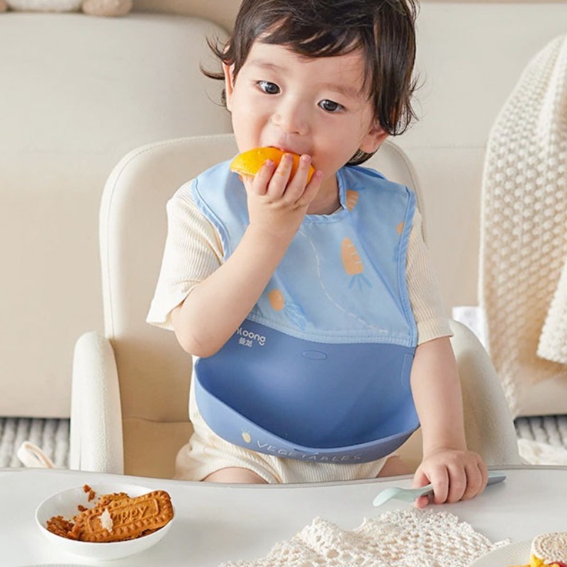 Babero impermeable para niños, - Waterproof Baby Bibs Silicone reseña y precio