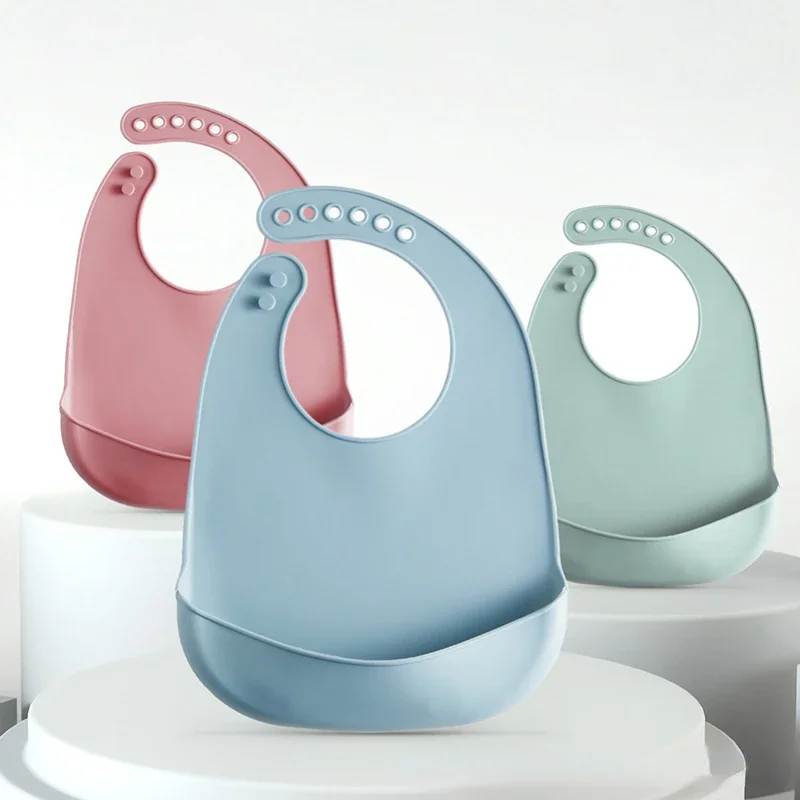 1/2 unidades Babero para bebé  - Waterproof Baby Bibs Silicone reseña y precio