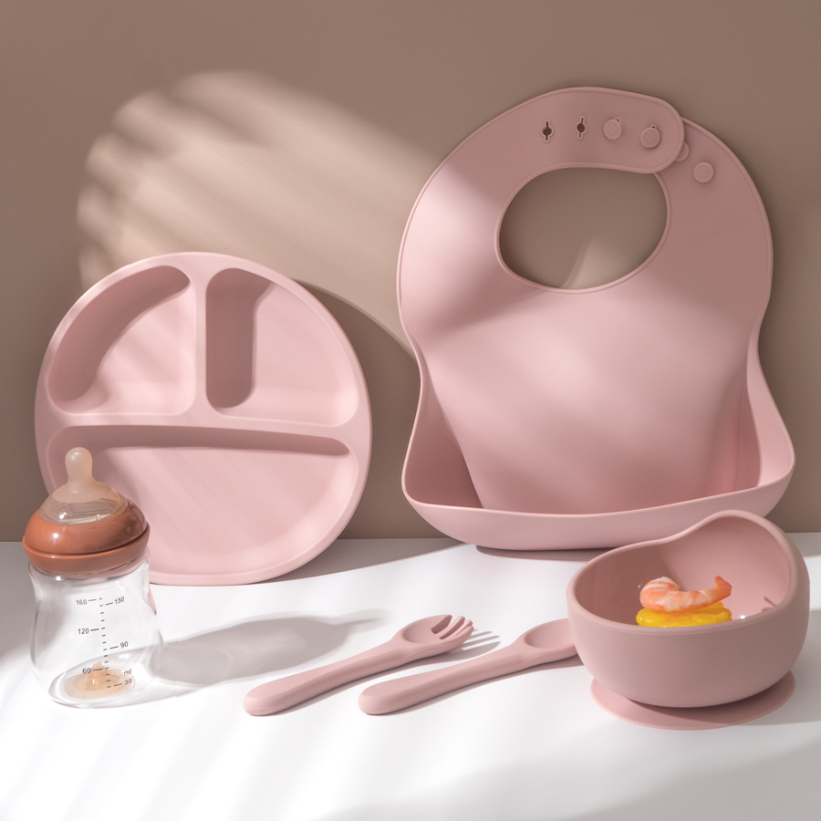 Juego de alimentación de silic - Waterproof Baby Bibs Silicone reseña y precio