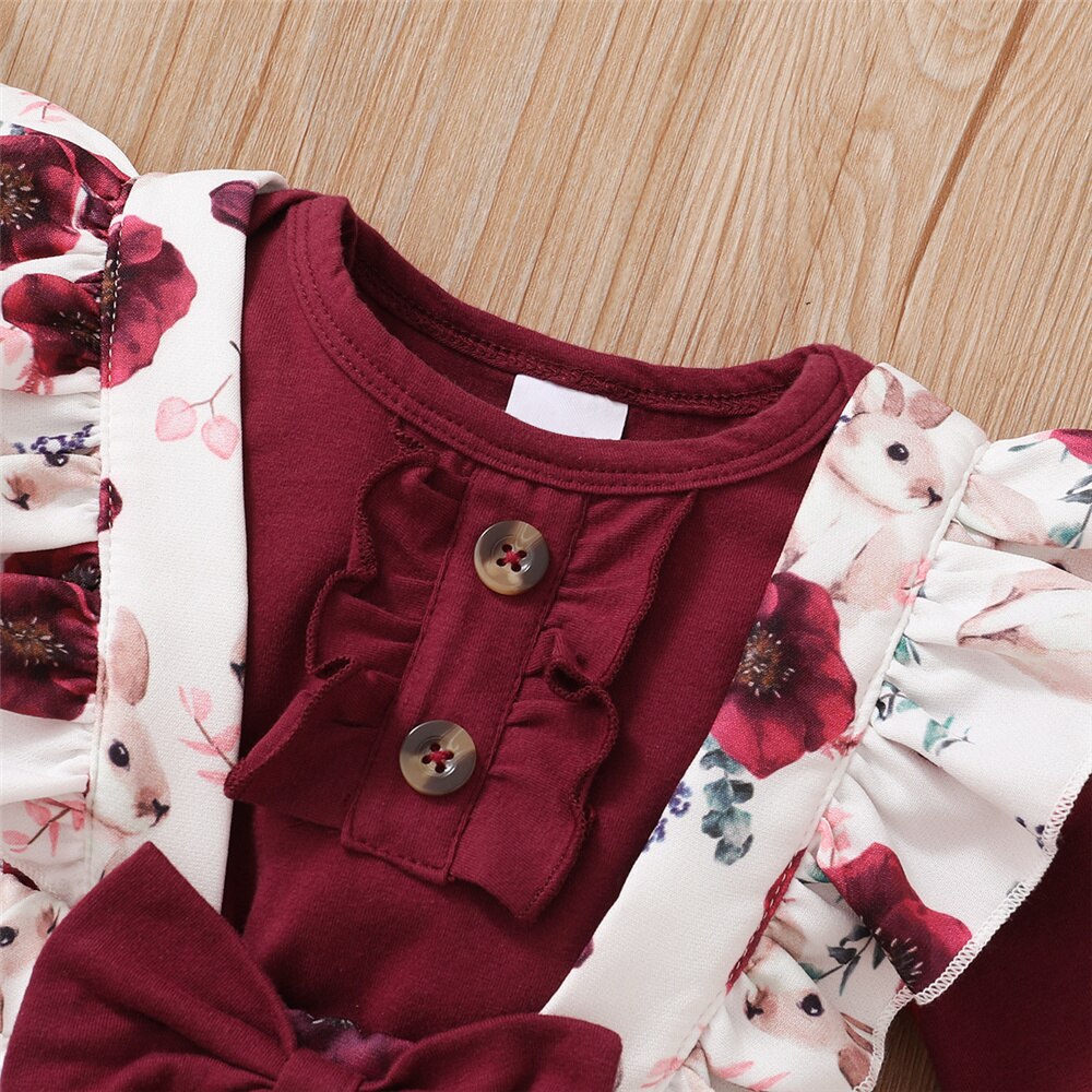 Conjunto de ropa para bebé rec - Newborn Baby Girl Romper Floral reseña y precio