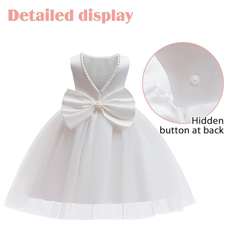 Vestido elegante blanco para n - Toddler Girl Tulle Party Dress reseña y precio