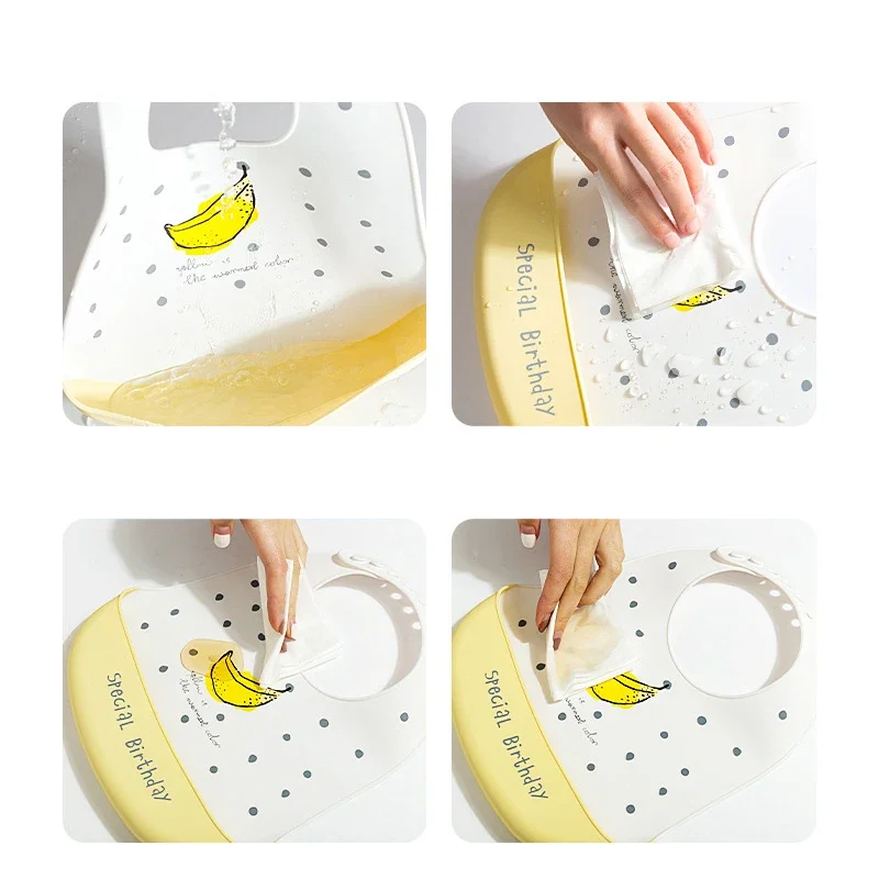 Baberos impermeables para bebé - Waterproof Baby Bibs Silicone reseña y precio