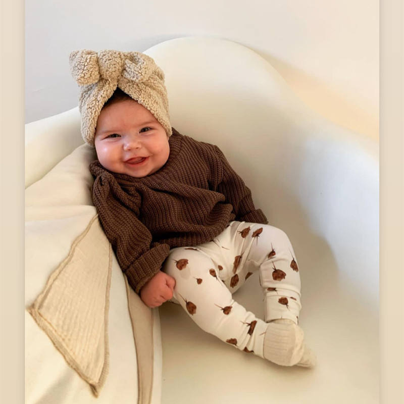 Lindo turbante con nudo para b - Infant Beanie Hat With Ears reseña y precio