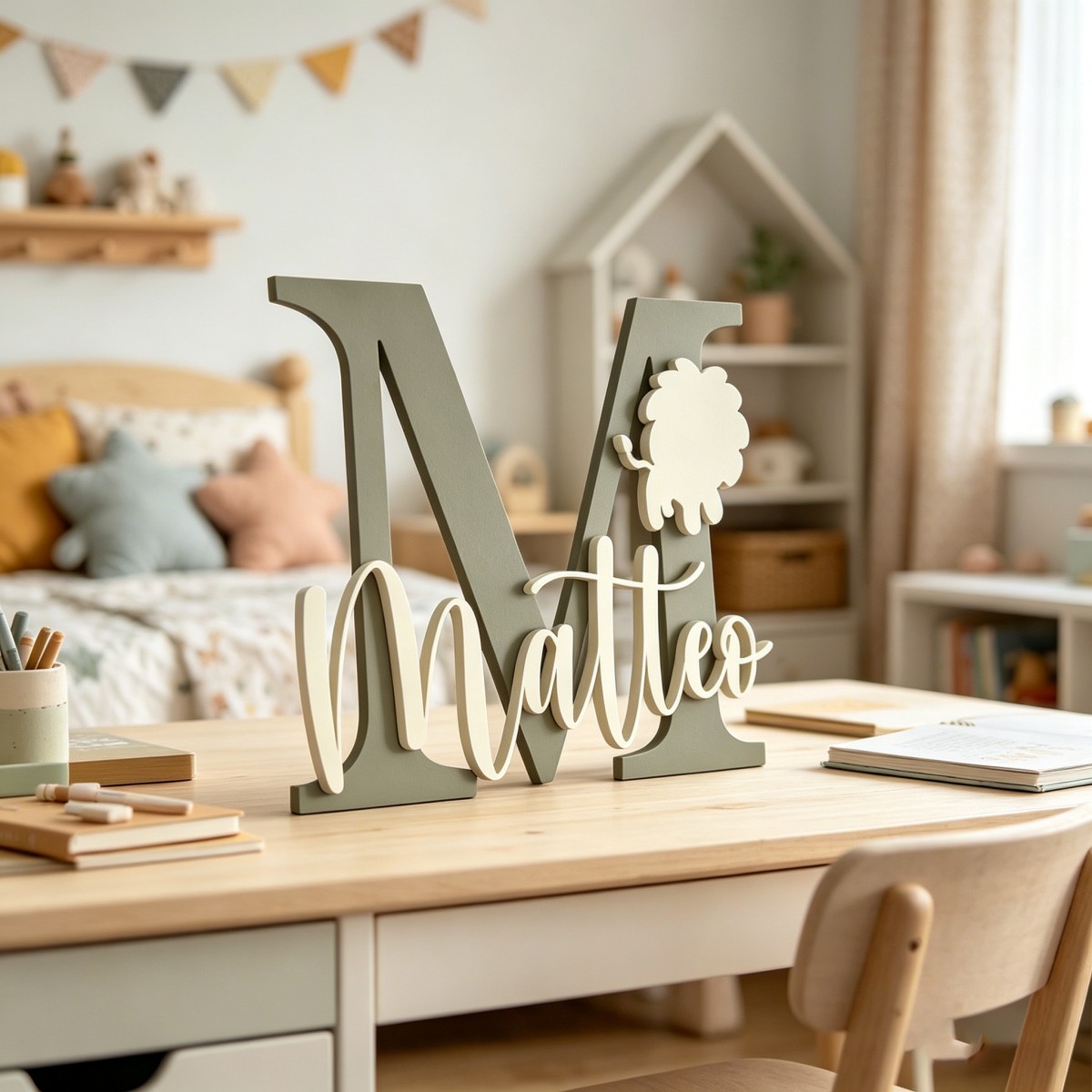 1 Pieza de Placa de Madera Per - Nursery reseña y precio