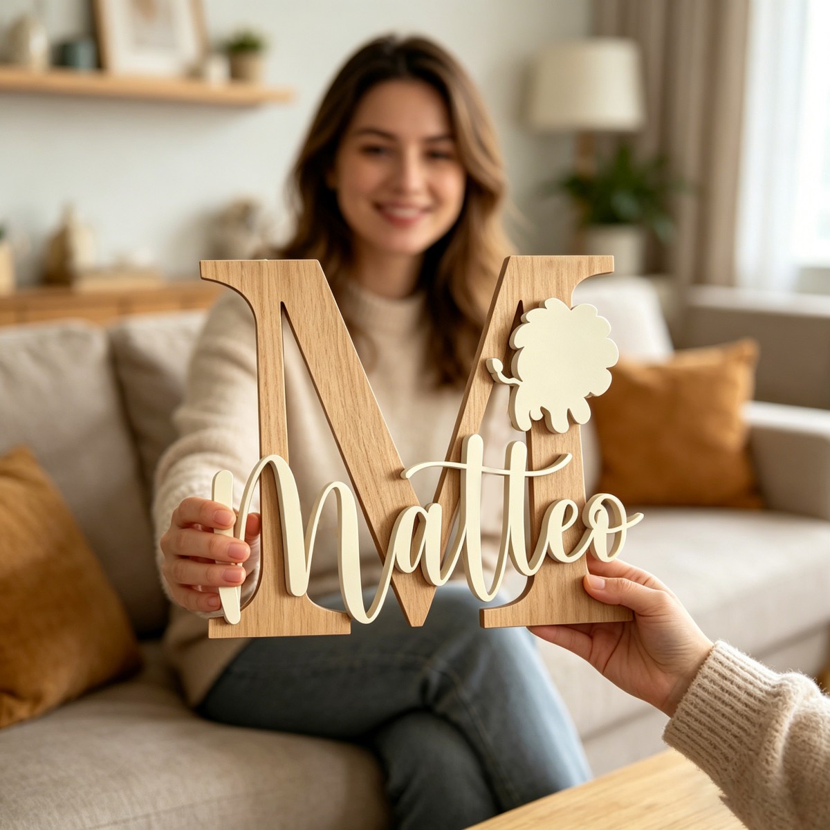 1 Pieza de Placa de Madera Per - Nursery reseña y precio