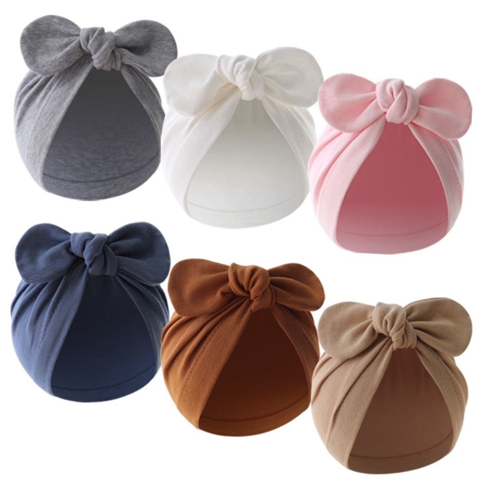 Gorro bonito con nudo de flor  - Infant Beanie Hat With Ears reseña y precio
