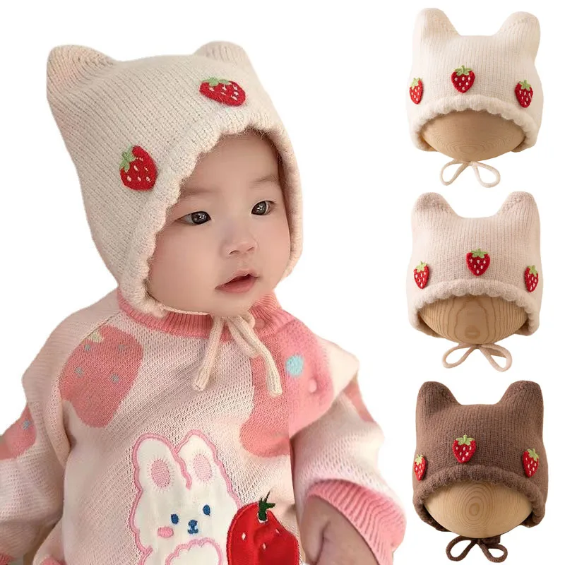 Nuevo gorro de Otoño Invierno  - Infant Beanie Hat With Ears reseña y precio