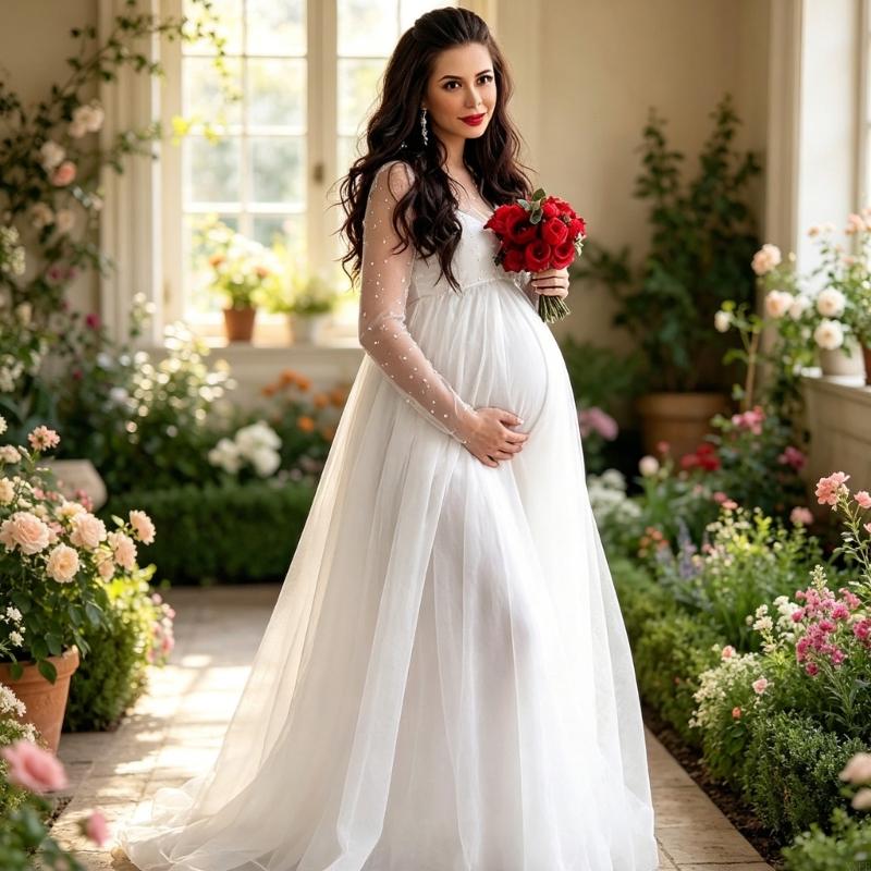 Vestido premamá elegante XXFE  - Maternity Wear reseña y precio