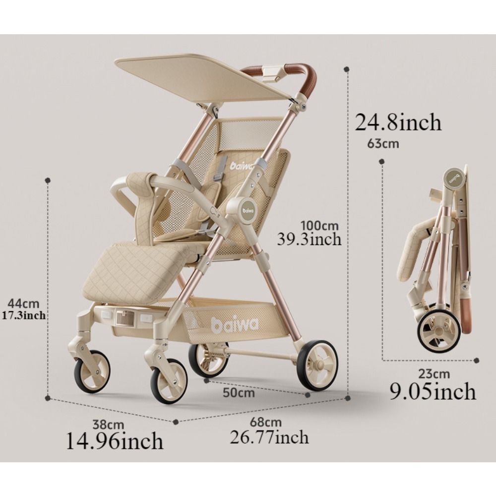 Cochecito de Bebé Plegable, Ti - Lightweight Foldable Baby Stroller Compact reseña y precio