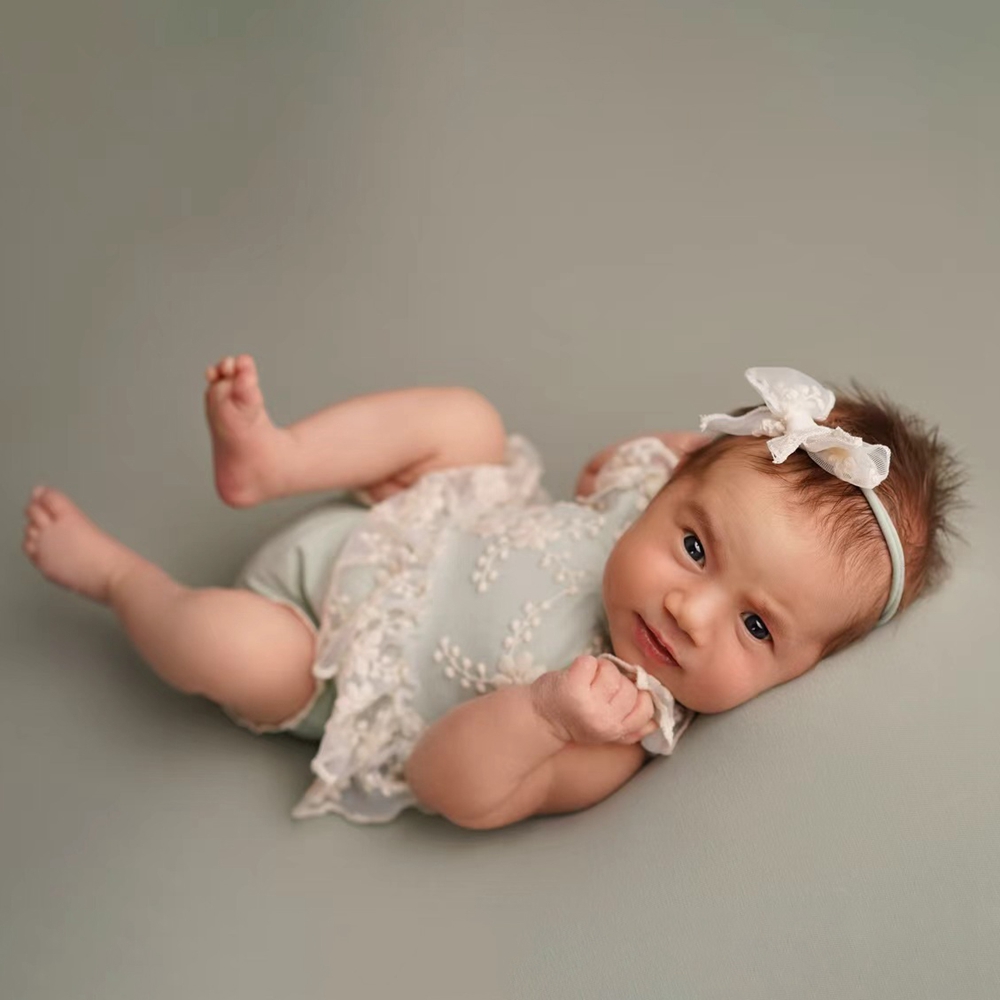 Conjunto de Ropa para Fotograf - Newborn Baby Girl Romper Floral reseña y precio
