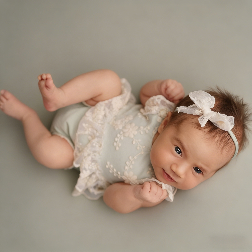 Conjunto de Ropa para Fotograf - Newborn Baby Girl Romper Floral reseña y precio