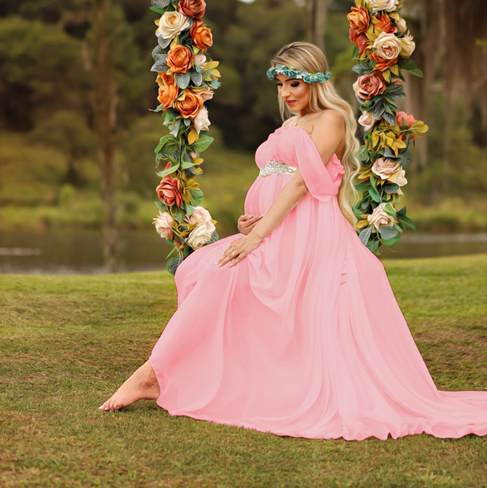 Vestido Maxi de Encaje para Mu - Maternity Wear reseña y precio