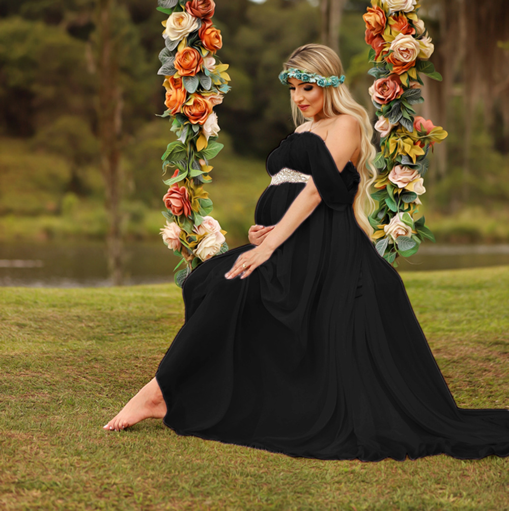 Vestido Maxi de Encaje para Mu - Maternity Wear reseña y precio
