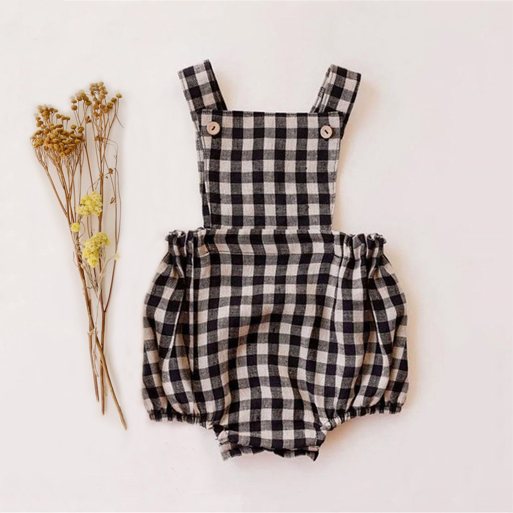 Pelele para bebé recién nacido - Baby Summer Linen Sleeveless Jumpsuit reseña y precio