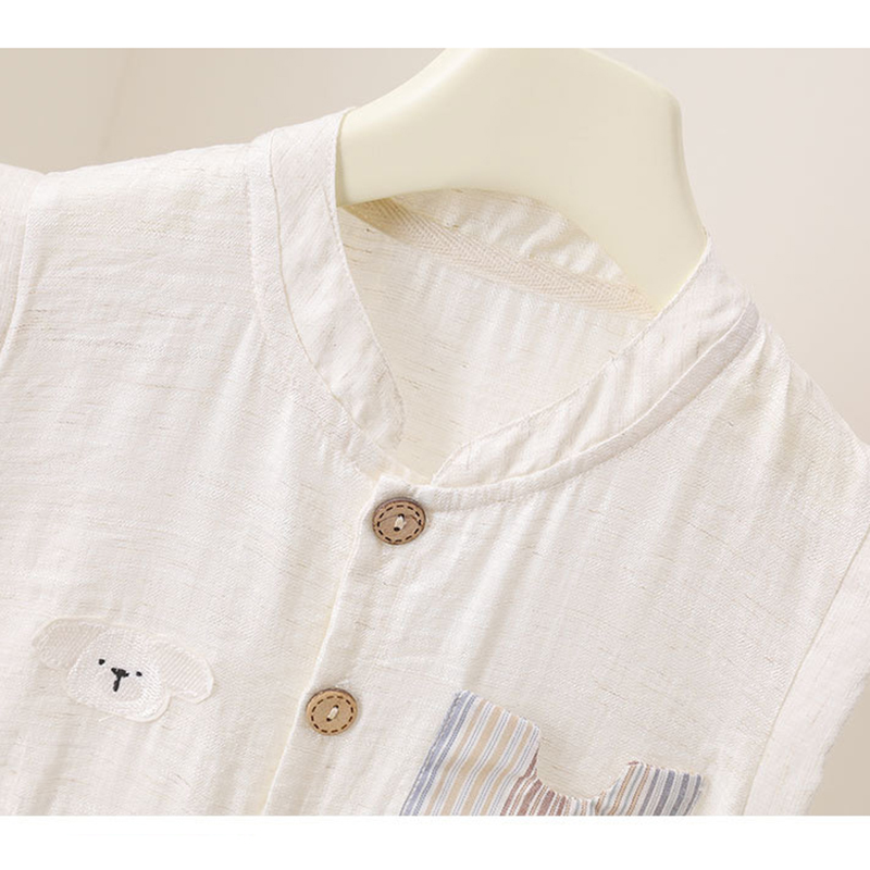 Mono de verano para bebés, mon - Baby Summer Linen Sleeveless Jumpsuit reseña y precio